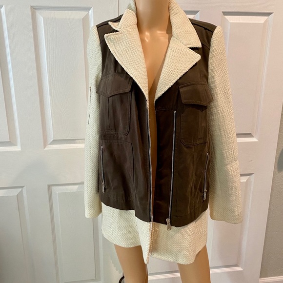 Zara Jackets & Blazers - ZARA TRAFALUC  SZ M 2 TONED LONG MOTO JACKET
